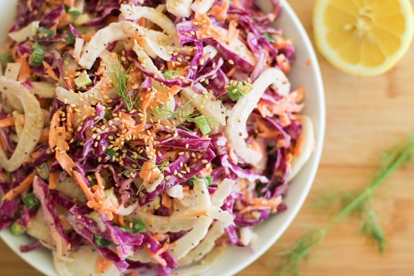 Fennel and Cabbage Slaw