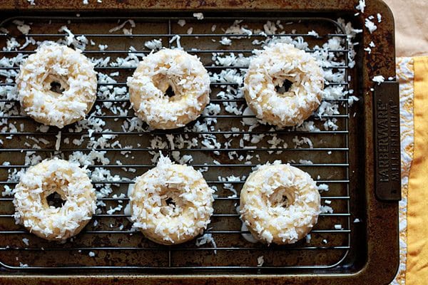 Lemon Coconut Baked Donuts