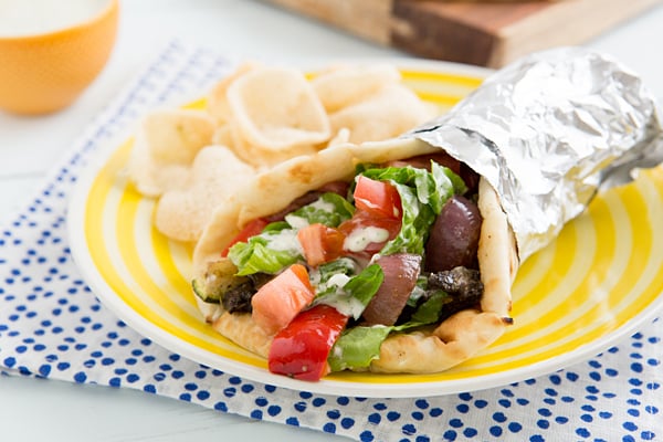 Grilled Veggie Gyros Recipe