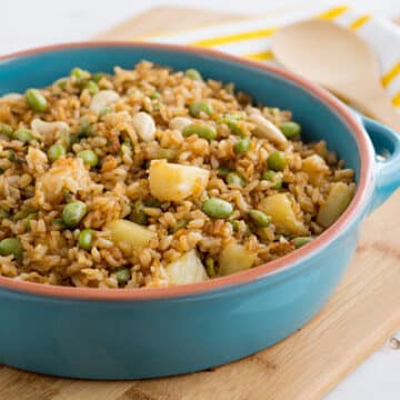 Baked Fried Brown Rice