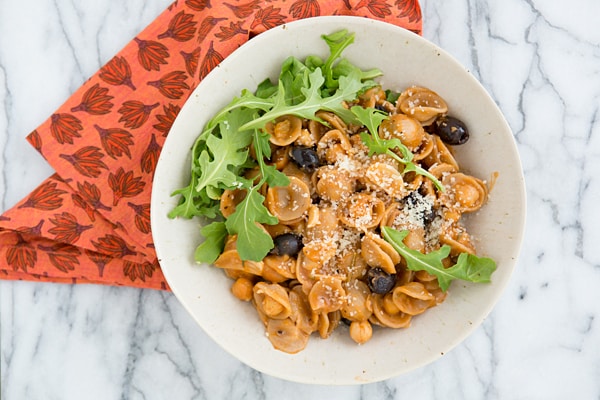 One-Pan Orecchiette with Chickpeas & Olives