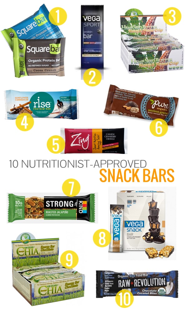 10 Nutritionist-Approved Snack Bars