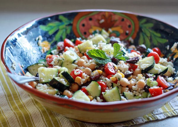 Brown Rice Greek Salad