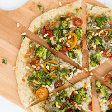 Roasted Broccoli & Sun-Dried Tomato Pizza Recipe