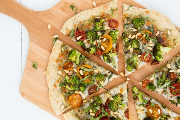 Roasted Broccoli & Sun-Dried Tomato Pizza Recipe