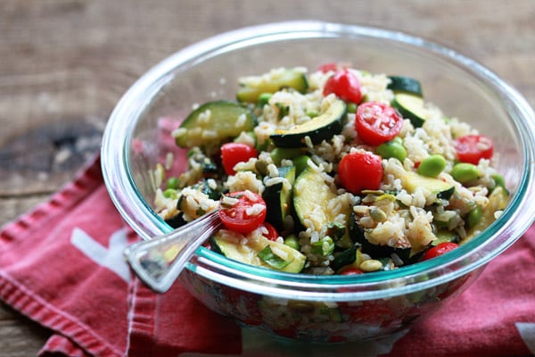 Summer Veggie Rice Bowl