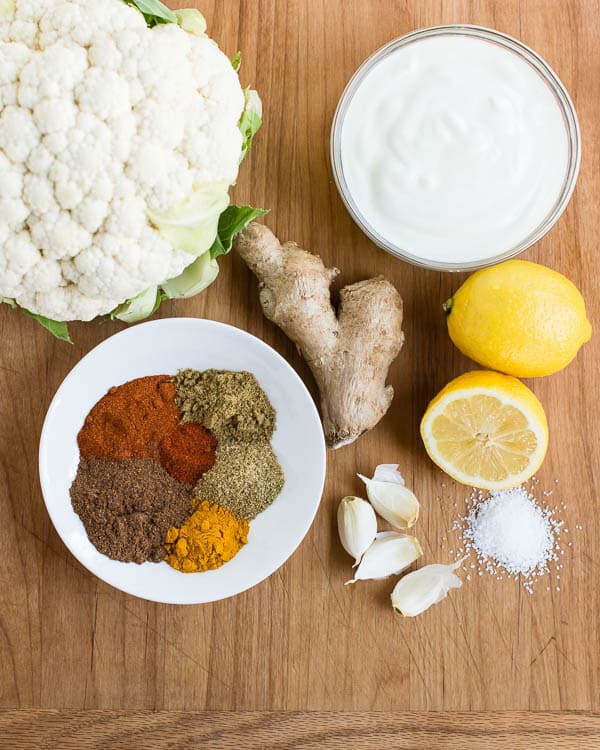 Tandoori Cauliflower Ingredients