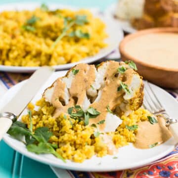Tandoori Cauliflower with Indian-Spiced Quinoa