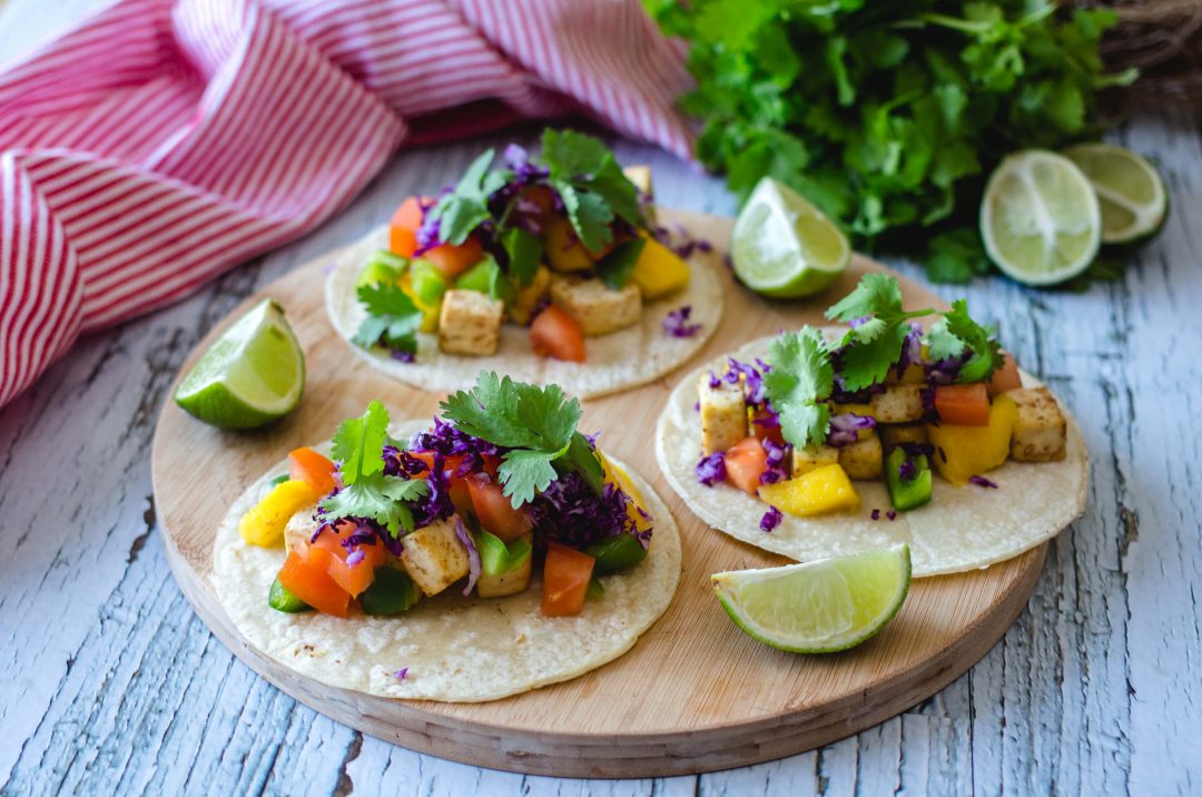 Tofu and Mango Vegan Tacos