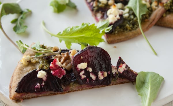 Beet Green Pesto Pizza3