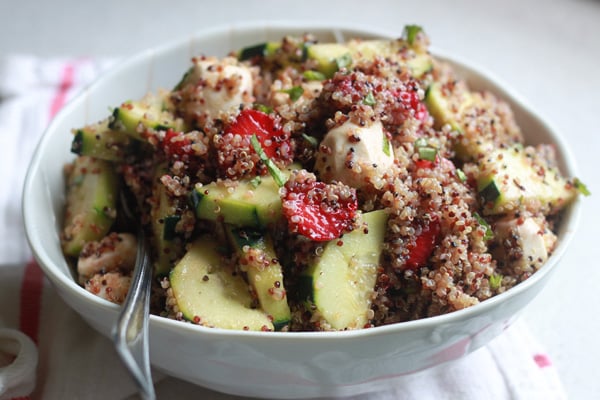 Strawberry Quinoa Balsamic Salad