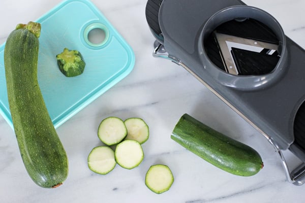 Slice Zucchini with Mandoline