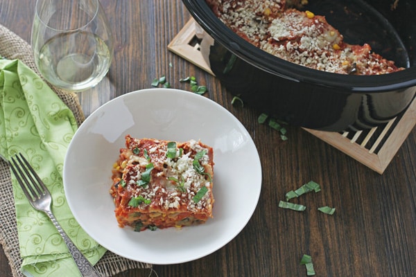 Slow Cooker Summer Lasagna