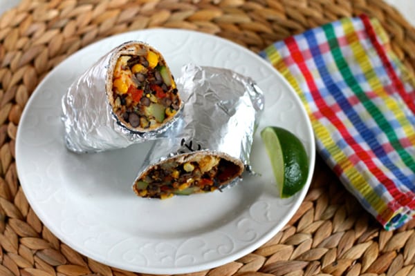 Black Bean and Quinoa Freezer Burritos