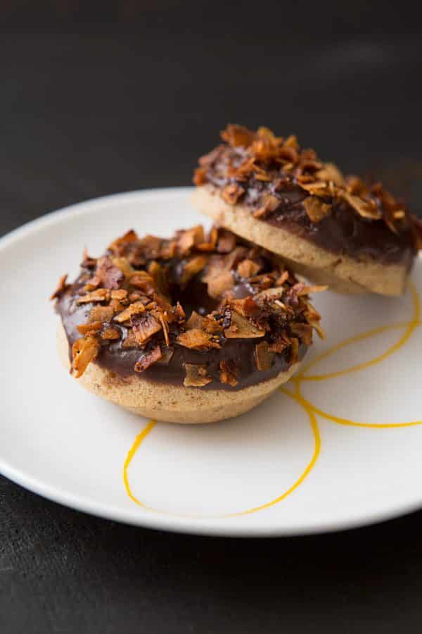 Chocolate Coconut Bacon Donuts