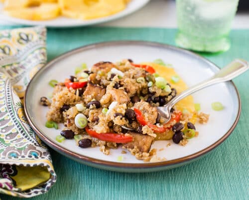 Recette Bento - Smoky Marinated Tempeh Quinoa Salad - Monbento