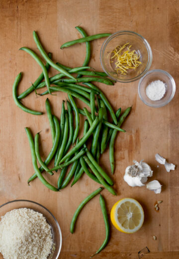 Green Beans with Lemon Parmesan Panko Recipe