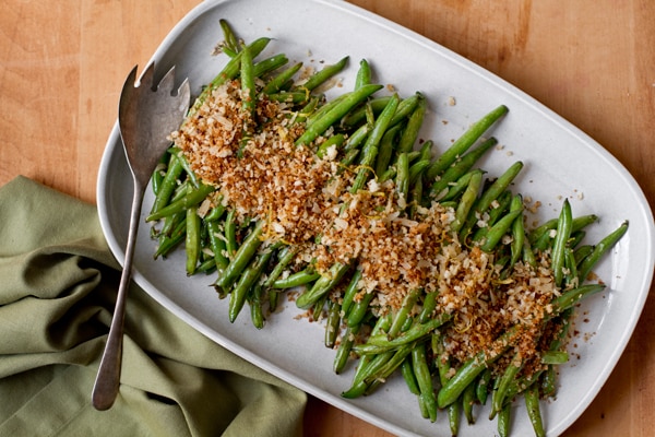 Green Beans with Lemon Parmesan Panko Recipe