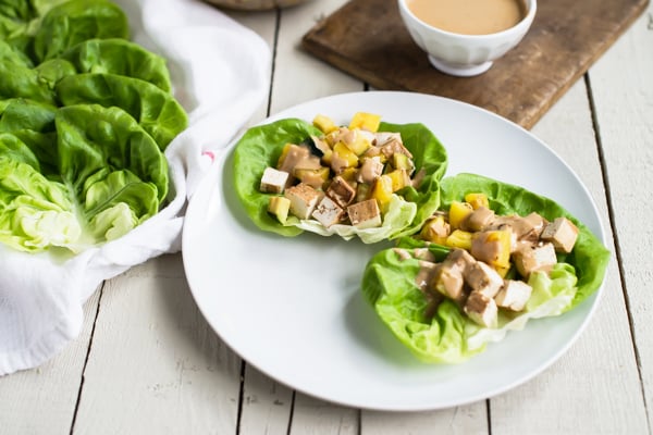 Grilled Teriyaki Tofu Wraps with Creamy Sesame Dressing Recipe