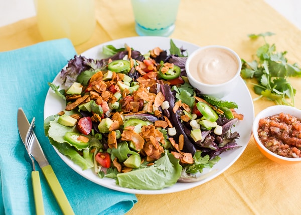 Vegan Southwest BLT Salad