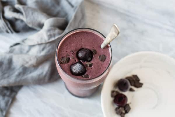 Cherry Chocolate Vegan Protein Shake Recipe