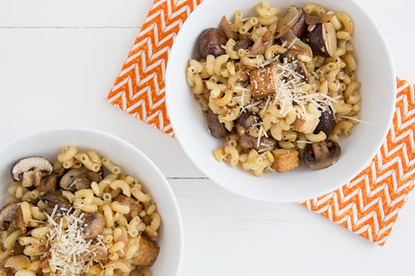 Balsamic Pasta with Toasted Garlic & Pine Nuts