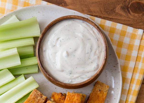 Blender Ranch Dressing with Greek Yogurt - Hannah Magee RD