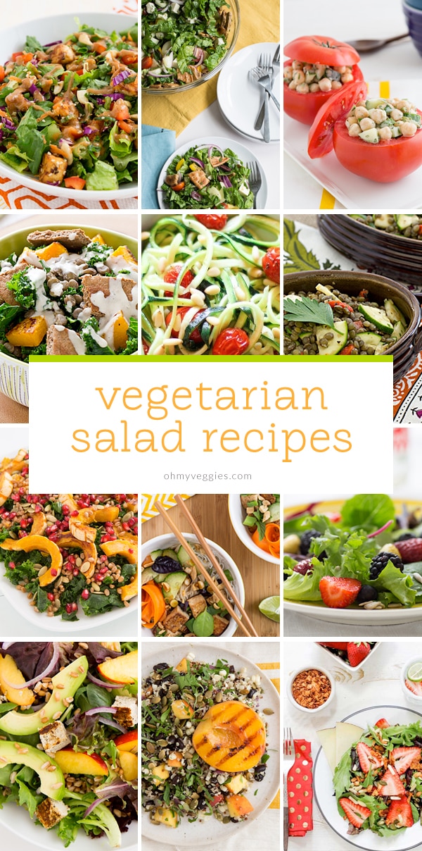 Vegetarian Salad Recipes - Oh My Veggies
