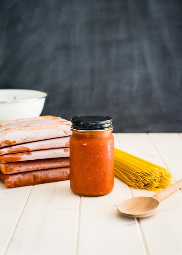 How to Make Freeze Homemade Tomato Sauce from OhMyVeggies