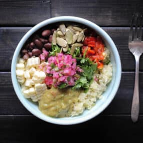 Lunchbox-Friendly Mexican Cauliflower Rice Salad