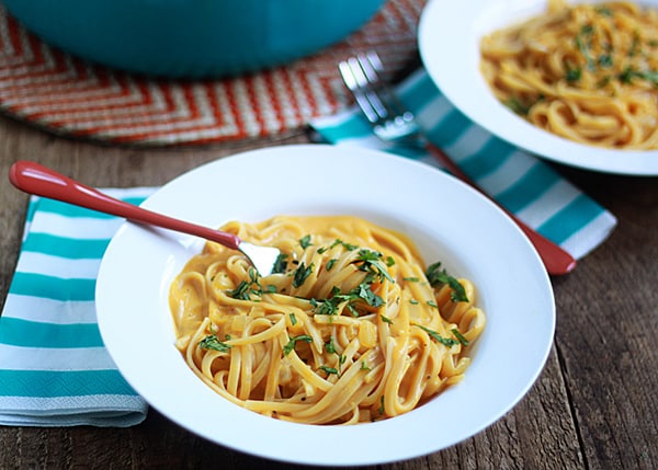 One-Pot Creamy Pumpkin Pasta