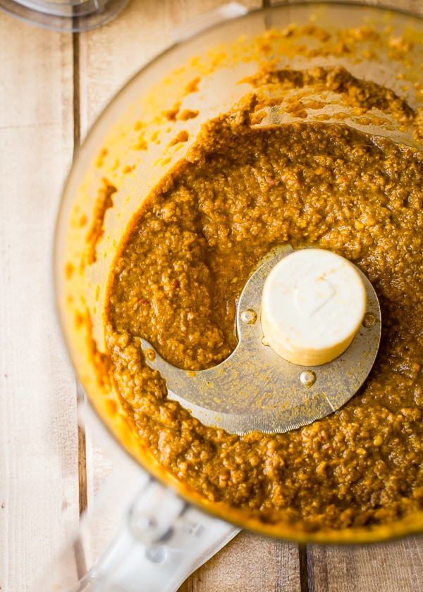 Vindaloo Paste in a food processor