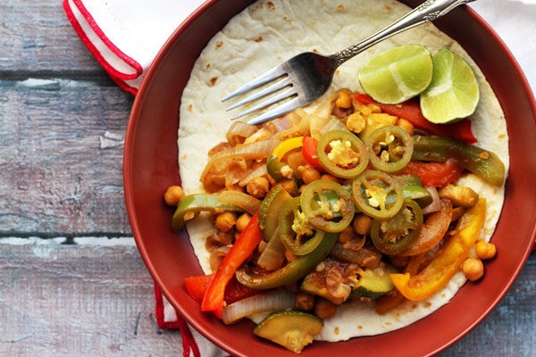 Chickpea Fajitas