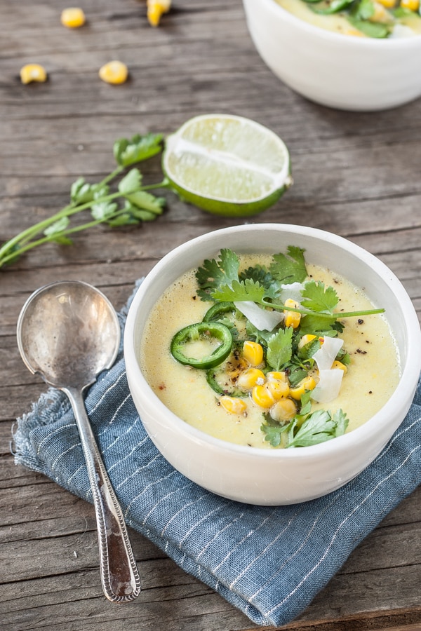 Sweet Corn & Coconut Milk Chowder | Oh My Veggies