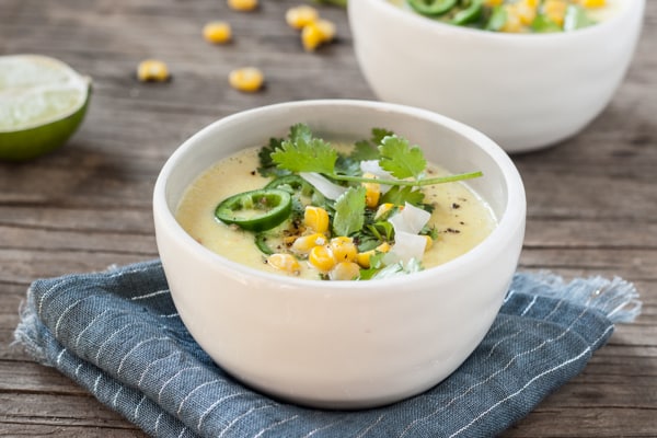 Sweet Corn & Coconut Milk Chowder | Oh My Veggies