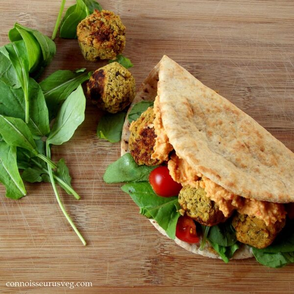Baked Quinoa Falafel Sandwiches