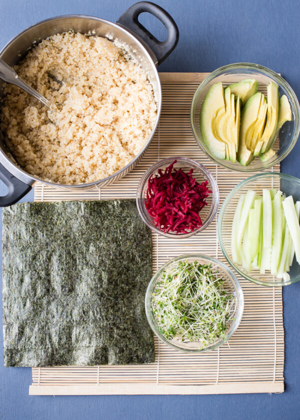 Quinoa Sushi Roll Ingredients