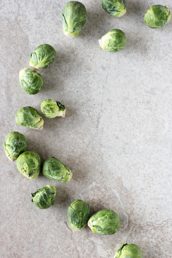 Roasted Brussels Sprout and Red Cabbage Pizza