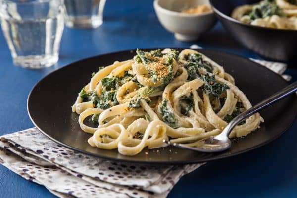 Vegan Fettuccine Kalefredo