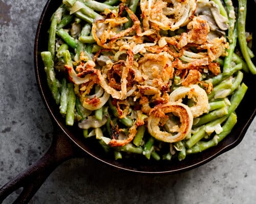 Easy Green Bean Casserole with Crunchy Fried Onions - Raising Generation  Nourished
