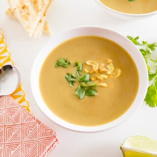 Red Lentil Cashew Soup Recipe