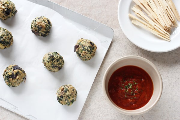 Eggplant Spinach Meatballs