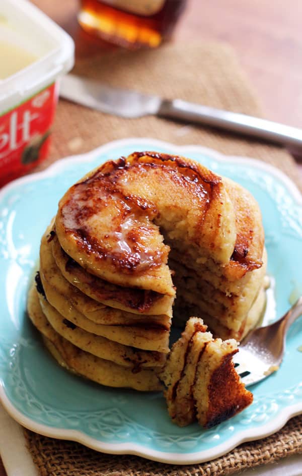 Vegan Cinnamon Swirl Pancakes