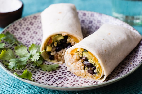 Garden Veggie Freezer Burrito Recipe