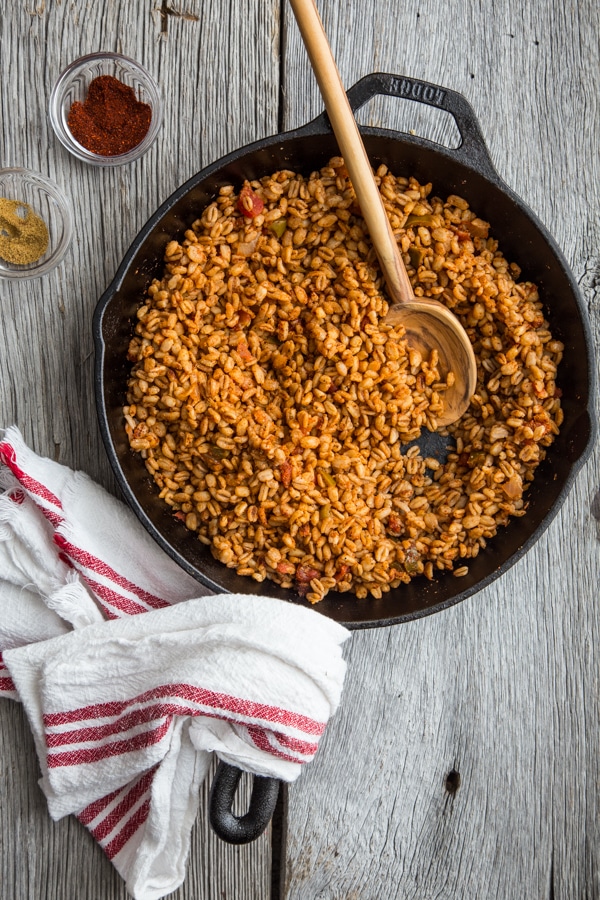 Farro taco kött