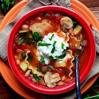 Vegetable Lasagna Soup