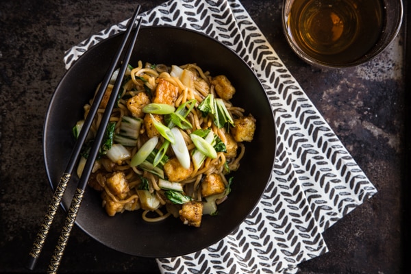 Mee Goreng with Tofu and Bok Choy