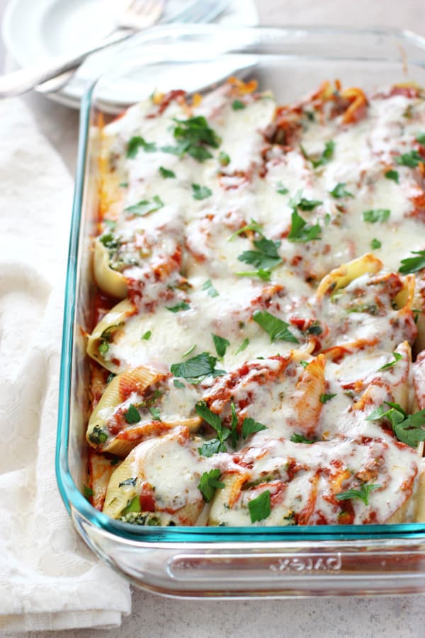 Asparagus Stuffed Shells