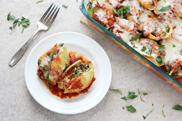 Asparagus Stuffed Shells