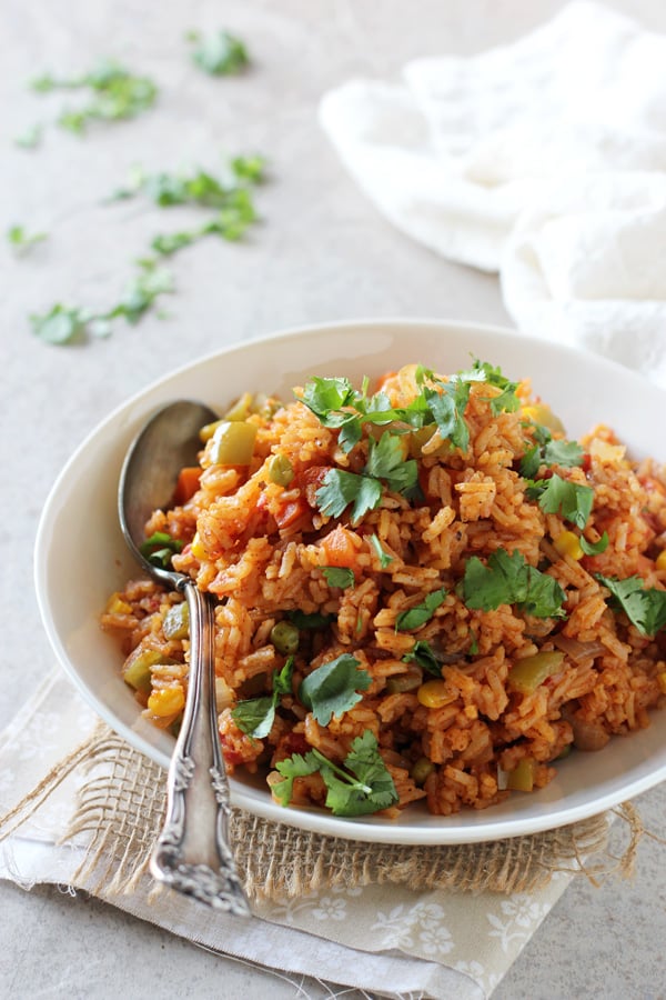 Veggie-Packed Spanish Rice Recipe By Oh My Veggies